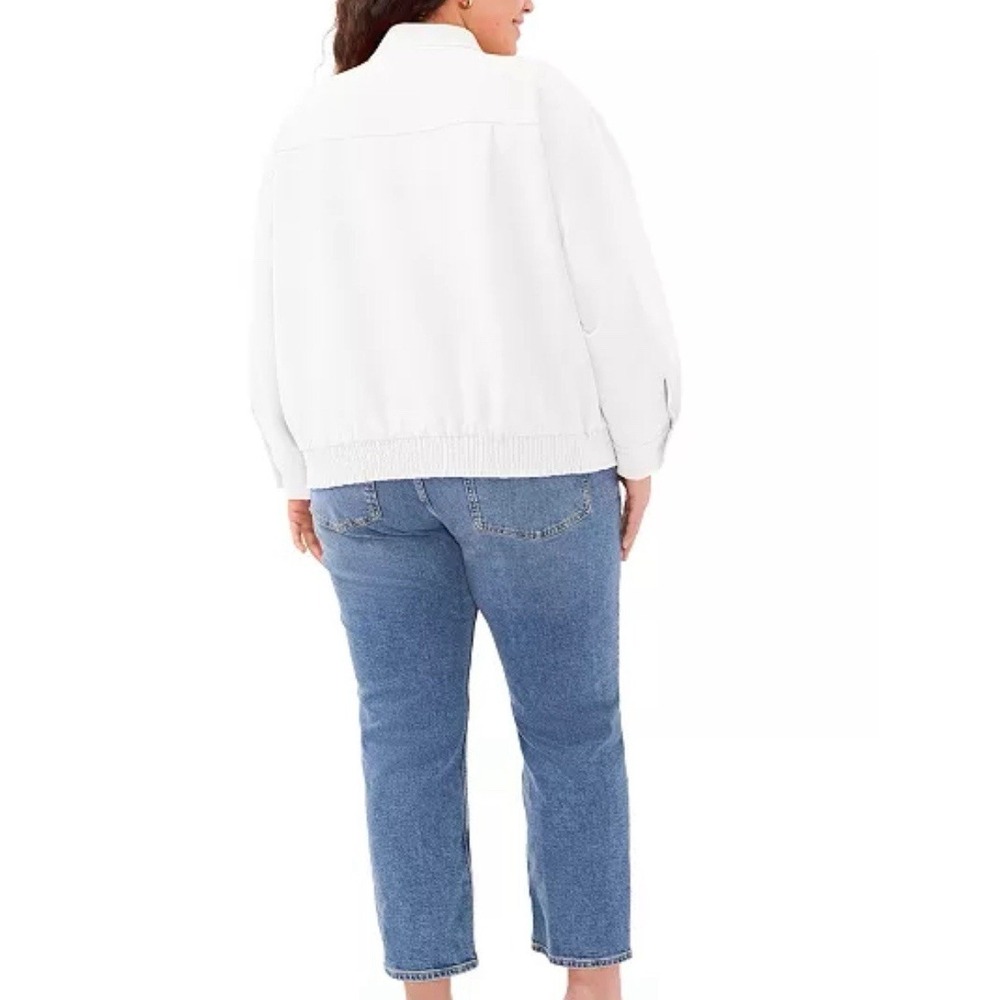 VINCE CAMUTO‎ Soho Stretch Twill Banded Collar LongSleeve Zip Bomber Jacket 2x - Picture 4 of 13